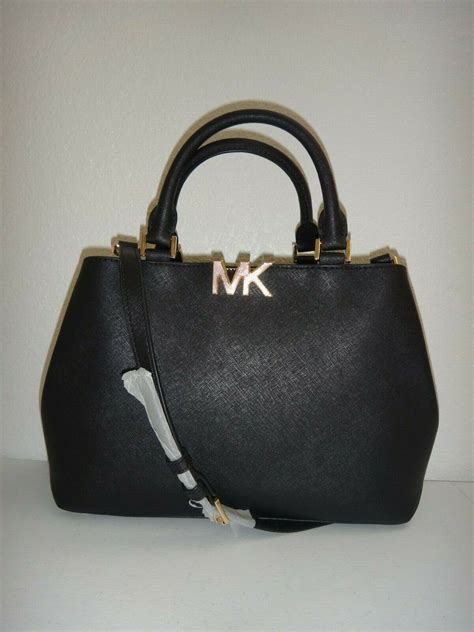 MIchael Kors Florence Black Md Satchel, Pre Owned 